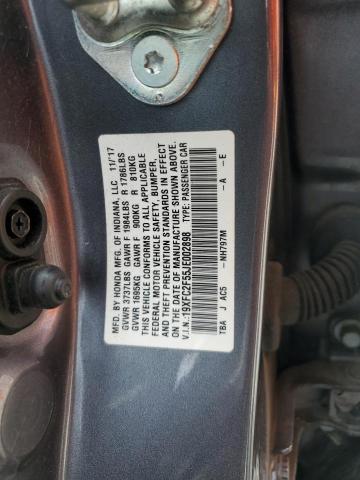 2018 HONDA CIVIC LX - 19XFC2F55JE002898