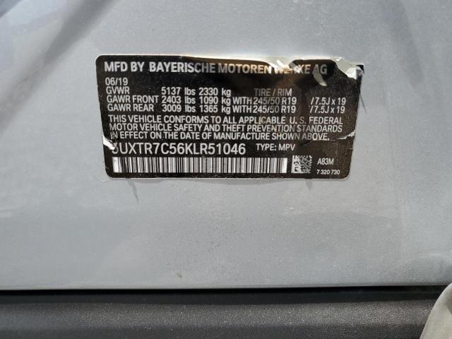 2019 BMW X3 SDRIVE3 5UXTR7C56KLR51046