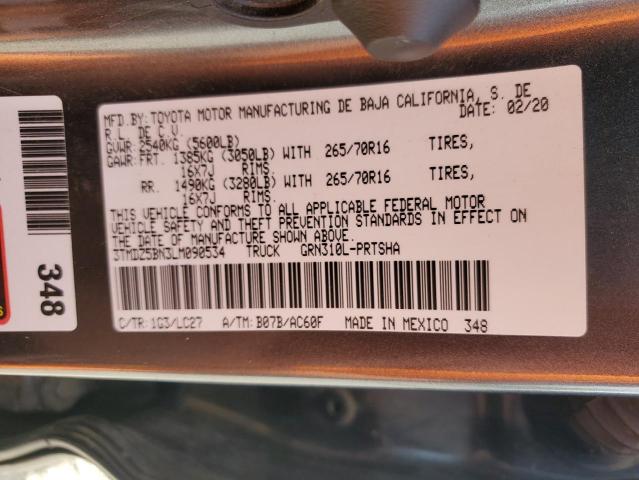 2020 TOYOTA TACOMA DOU - 3TMDZ5BN3LM090534