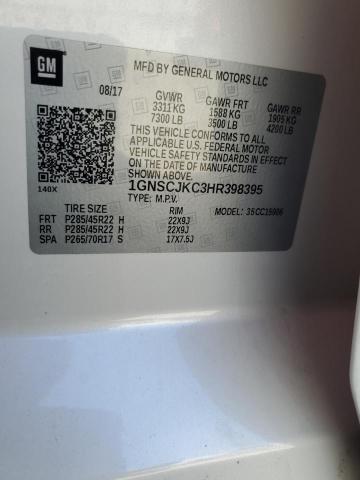2017 CHEVROLET SUBURBAN C 1GNSCJKC3HR398395