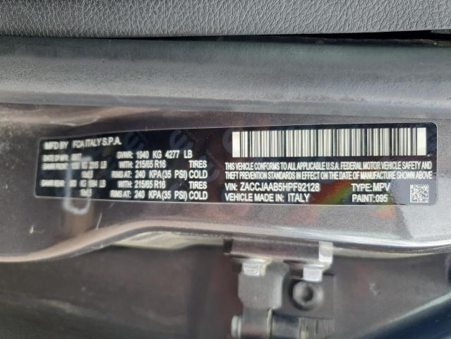 2017 JEEP RENEGADE S ZACCJAAB5HPF92128