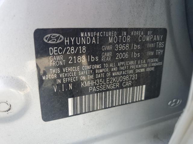 2019 HYUNDAI ELANTRA GT - KMHH35LE2KU098731