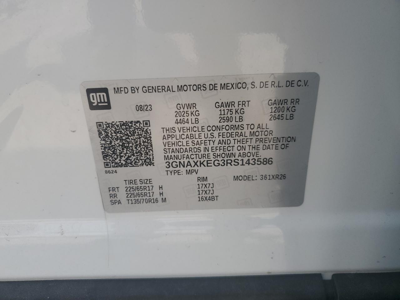 CHEVROLET EQUINOX LT