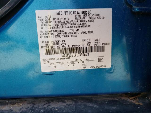 2020 FORD ECOSPORT S - MAJ6S3GL7LC330622