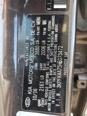 2017 KIA FORTE LX 3KPFK4A75HE073472