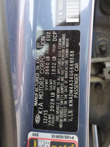 2016 KIA RIO LX - KNADM4A34G6666188