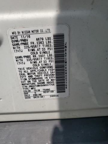 2017 NISSAN ROGUE S - JN8AT2MV8HW007756