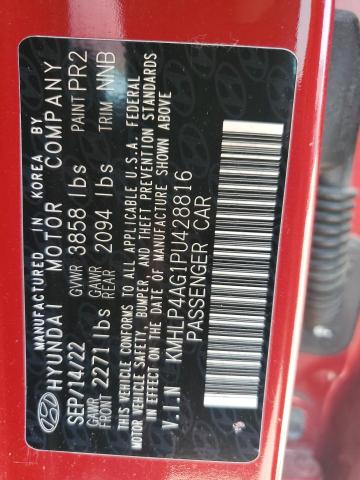 2023 HYUNDAI ELANTRA LI KMHLP4AG1PU428816