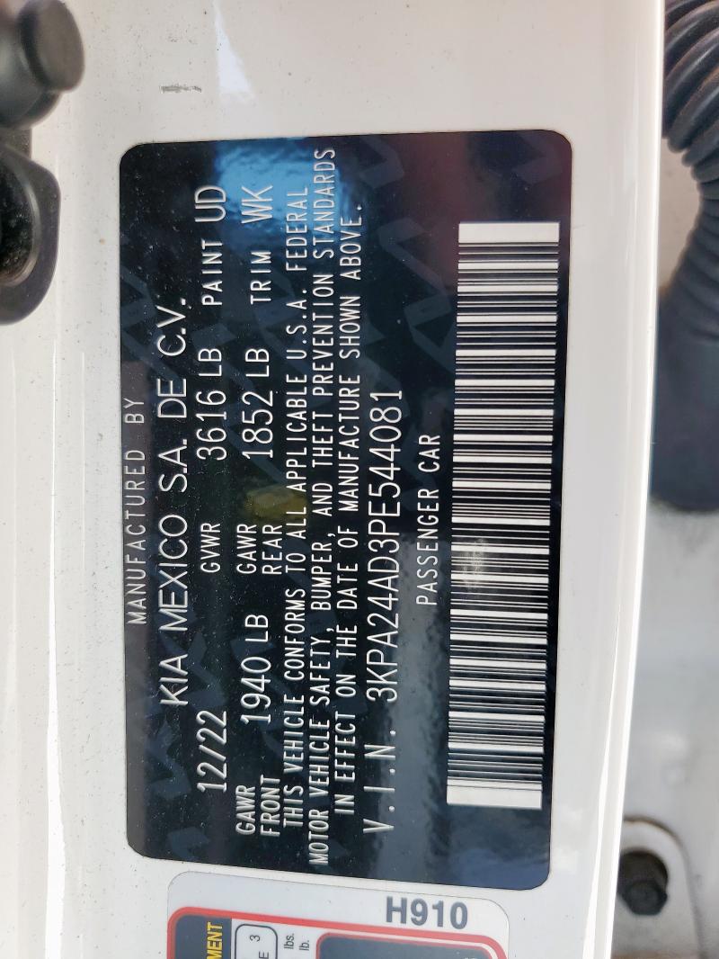 2023 KIA RIO LX 3KPA24AD3PE544081