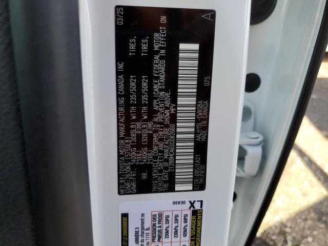 2025 LEXUS RX 350H BA 2T2BBMCA6SC082660