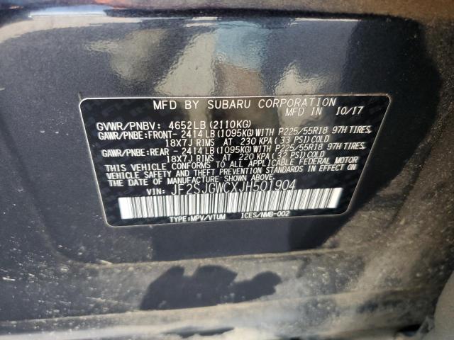 2018 SUBARU FORESTER 2 JF2SJGWCXJH501904
