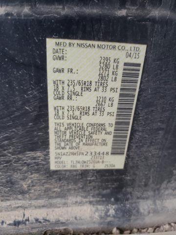 2015 NISSAN MURANO S 5N1AZ2MH5FN233448