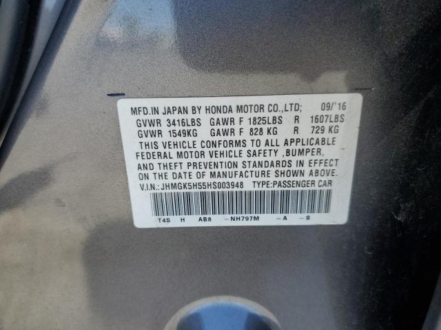 2017 HONDA FIT LX JHMGK5H55HS003948
