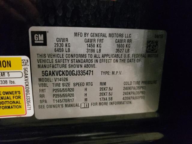 2016 BUICK ENCLAVE - 5GAKVCKD0GJ335471