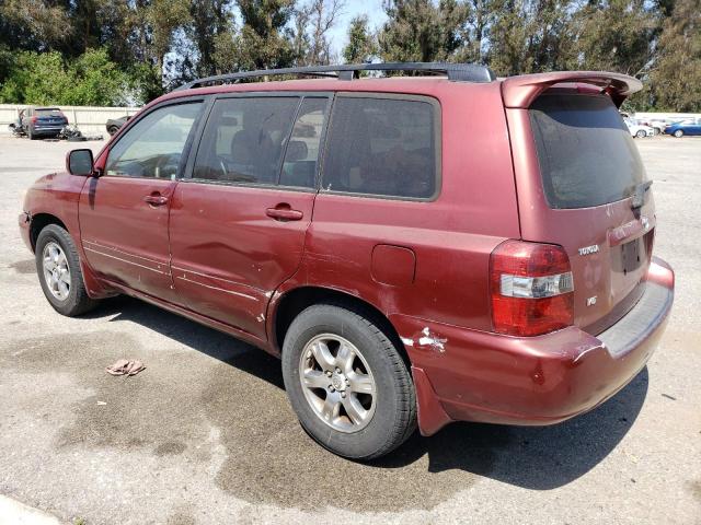 TOYOTA HIGHLANDER 2005 burgundy  gas JTEDP21A450048071 photo #3
