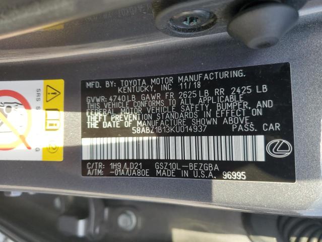 2019 LEXUS ES 350 - 58ABZ1B13KU014937