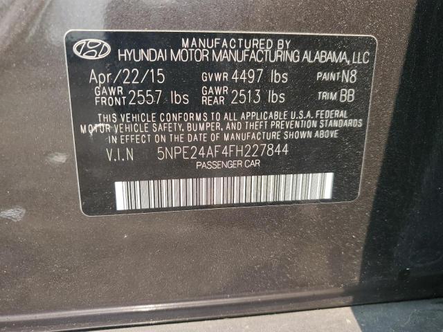 2015 HYUNDAI SONATA SE 5NPE24AF4FH227844
