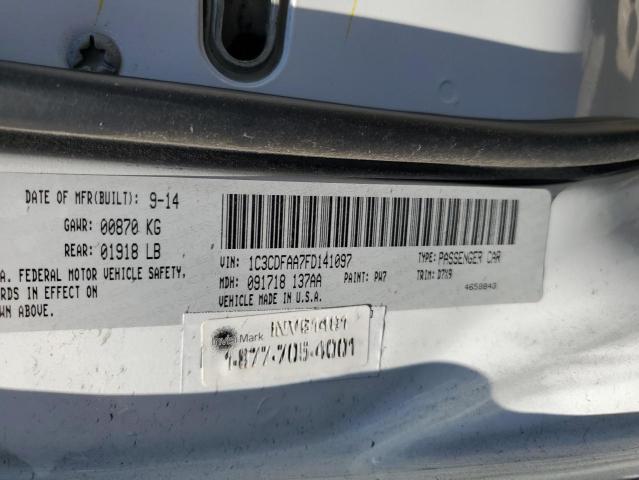 2015 DODGE DART SE 1C3CDFAA7FD141097