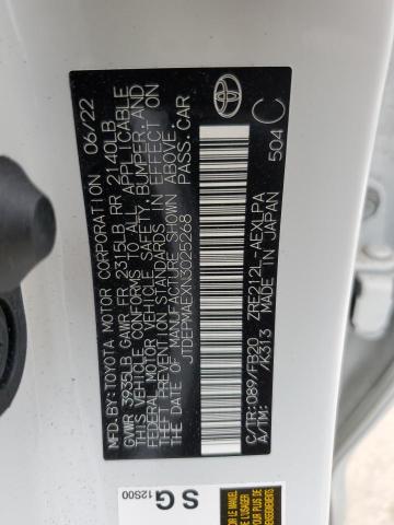 2022 TOYOTA COROLLA LE - JTDEPMAEXN3025268