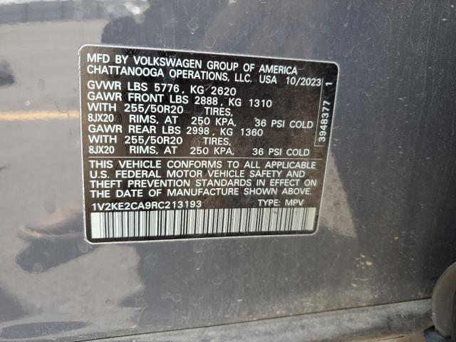 2024 VOLKSWAGEN ATLAS CROS 1V2KE2CA9RC213193