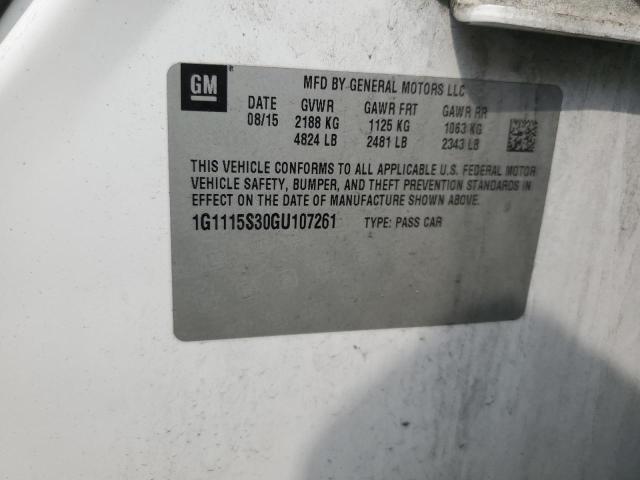 2016 CHEVROLET IMPALA LT - 1G1115S30GU107261