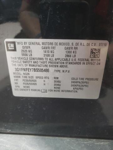 2011 CADILLAC SRX PREMIU - 3GYFNFEY7BS505486