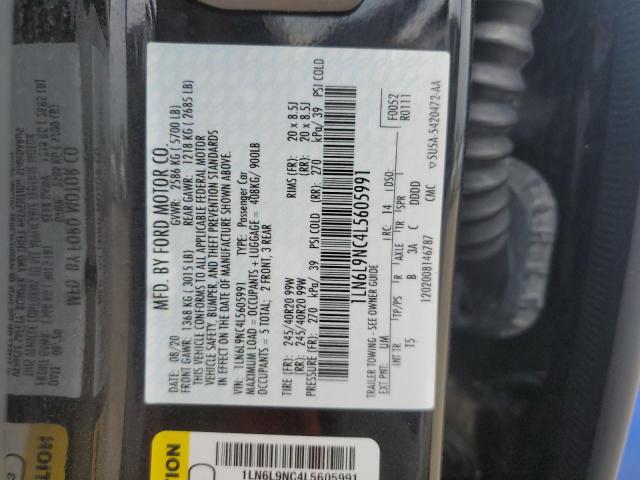 2020 LINCOLN CONTINENTA 1LN6L9NC4L5605991