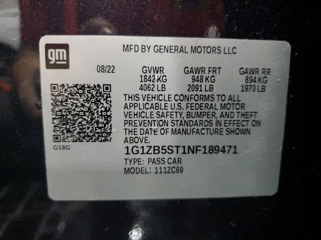 2022 CHEVROLET MALIBU LS #3210818941