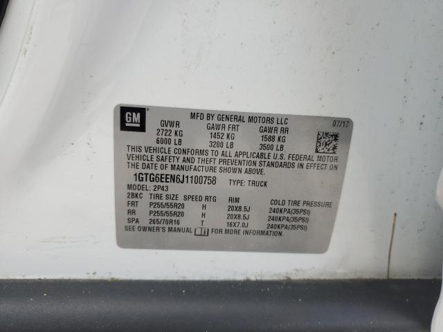 2018 GMC CANYON DEN 1GTG6EEN6J1100758