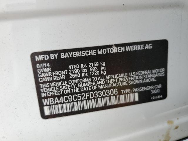 2015 BMW 428 XI GRA WBA4C9C52FD330306