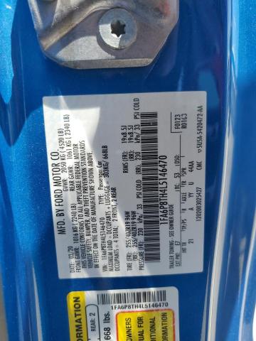 2020 FORD MUSTANG 1FA6P8TH4L5146470