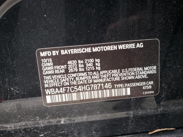 2017 BMW 430I GRAN WBA4F7C54HG787146