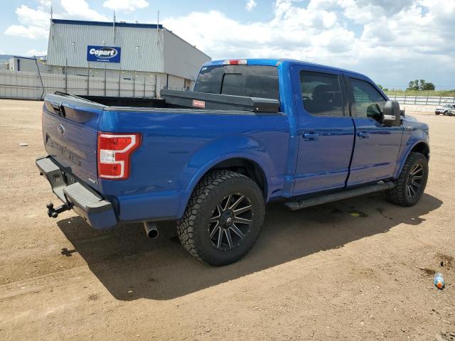FORD F150 SUPER 2018 blue  gas 1FTEW1EP4JKF43762 photo #4