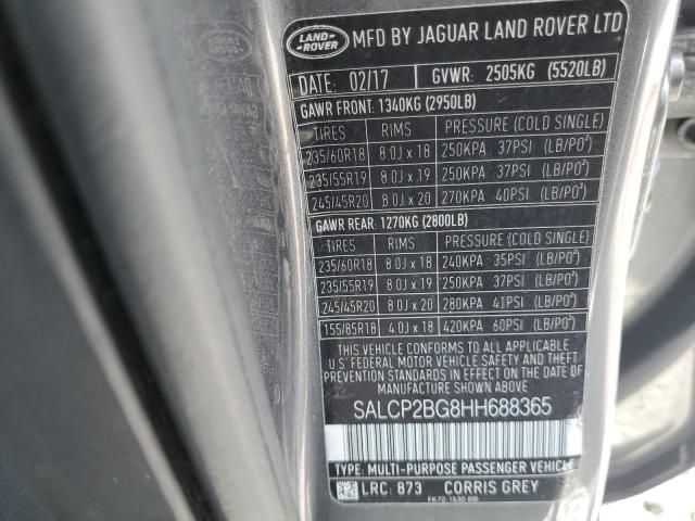 2017 LAND ROVER DISCOVERY SALCP2BG8HH688365