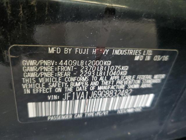 2016 SUBARU 1600 JF1VA1J69G8832482