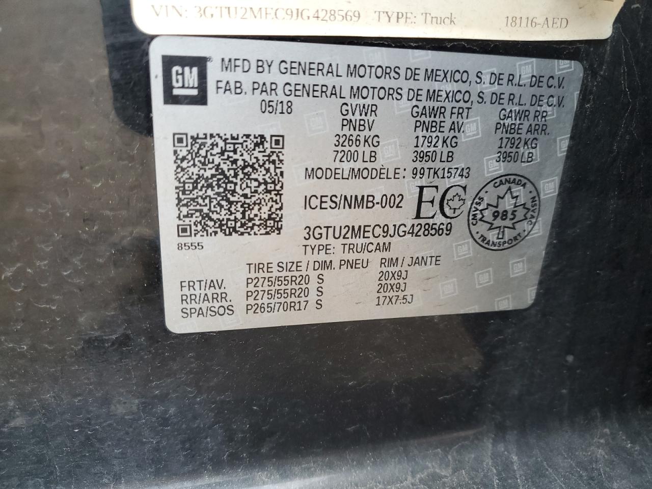 GMC SIERRA K1500 SLE