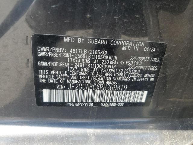 2024 SUBARU CROSSTREK JF2GUABCXRH369819