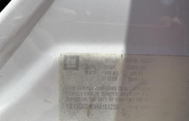 2017 CHEVROLET SONIC 1G1JG6SH5H4151239