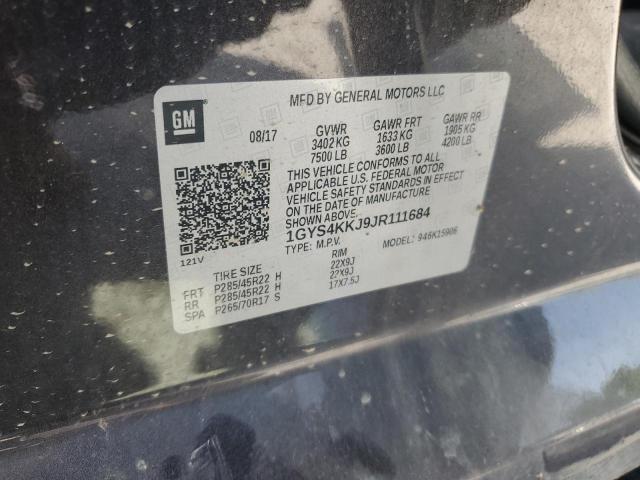2018 CADILLAC ESCALADE E 1GYS4KKJ9JR111684