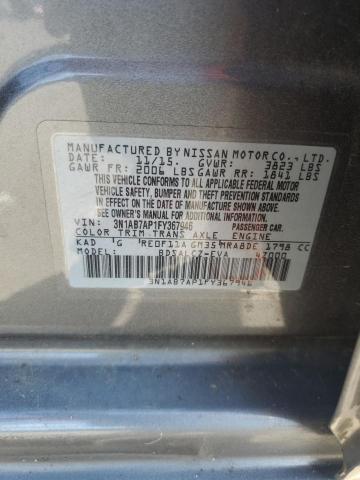2015 NISSAN SENTRA S - 3N1AB7AP1FY367946