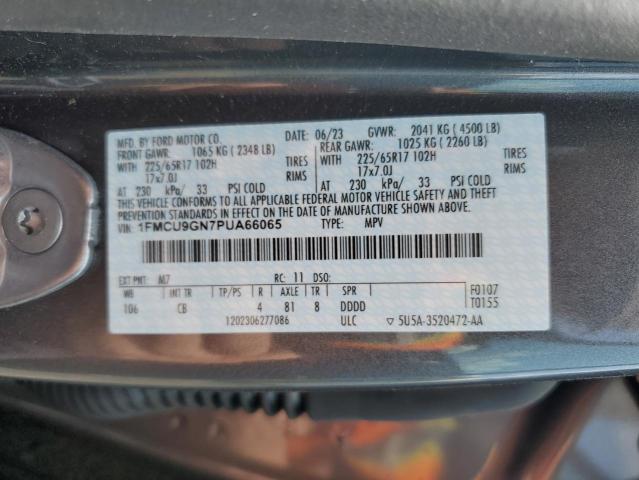 2023 FORD ESCAPE ACT 1FMCU9GN7PUA66065