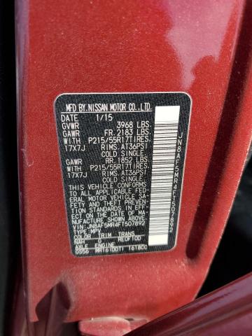 2015 NISSAN JUKE S JN8AF5MR4FT507892