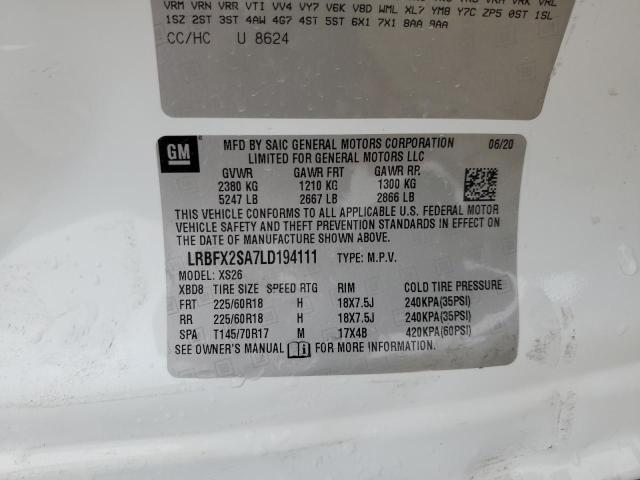 2020 BUICK ENVISION E LRBFX2SA7LD194111