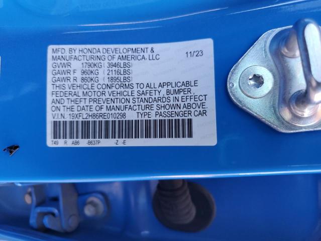 2024 HONDA CIVIC SPOR - 19XFL2H86RE010298