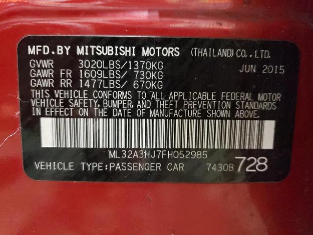 2015 MITSUBISHI MIRAGE DE ML32A3HJ7FH052985