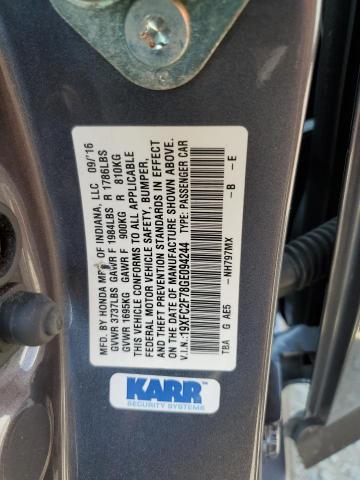 2016 HONDA CIVIC EX - 19XFC2F78GE094244