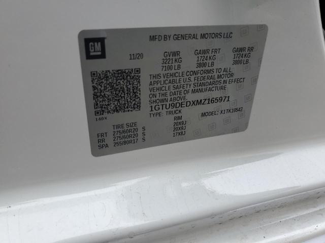 2021 GMC SIERRA K15 - 1GTU9DEDXMZ165971