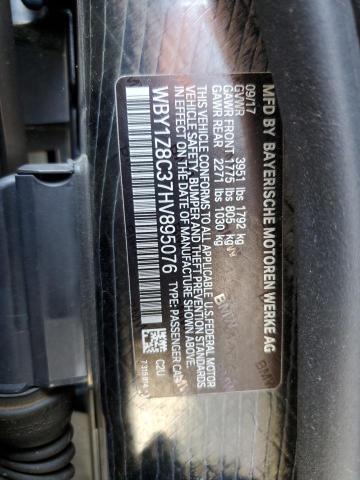 2017 BMW I3 REX WBY1Z8C37HV895076