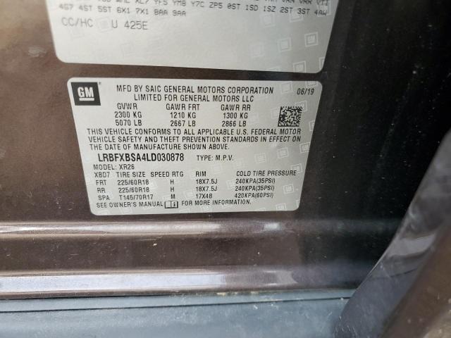 2020 BUICK ENVISION PREFERRED LRBFXBSA4LD030878