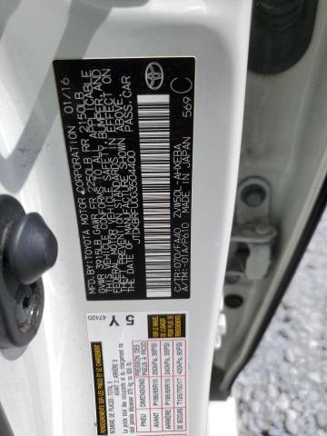 2016 TOYOTA PRIUS - JTDKBRFU0G3504400